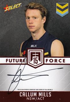 2015 Select Future Force - Red Signatures #FFRS4 Callum Mills Front